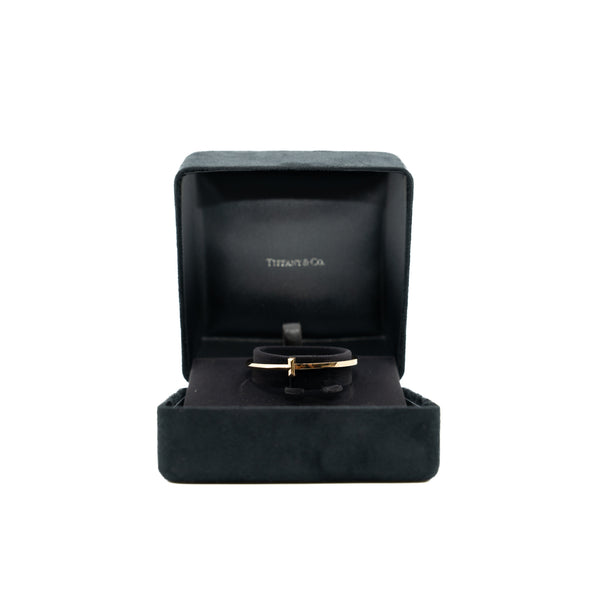 T1 Narrow Hinged Bangle in 18k rg rrp 7600 - L'UXE LINK