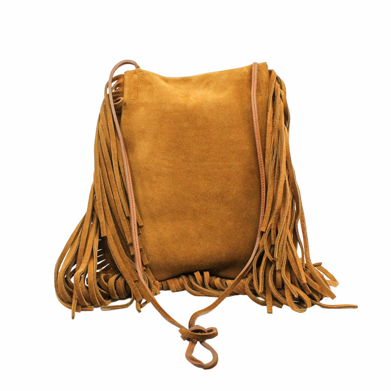 tassels sidebag suede brown - L'UXE LINK
