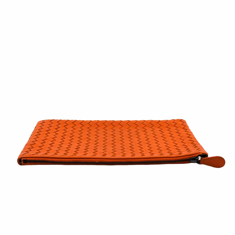 medium orange clutch shw - L'UXE LINK