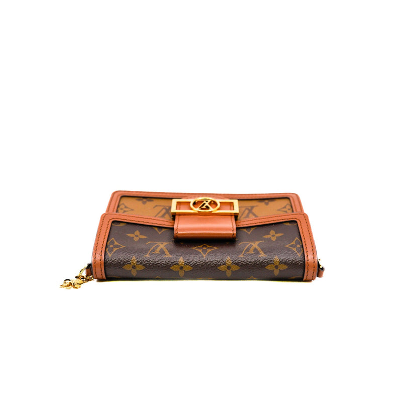 mini dauphine in monogram reverse canvas ghw #