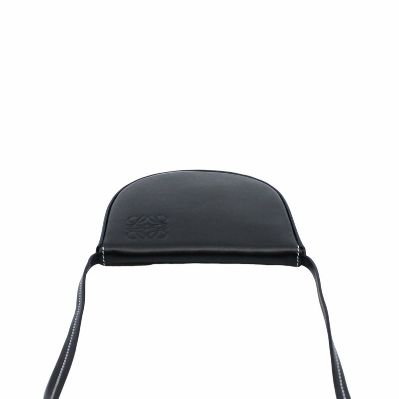 heel pouch  leather  black