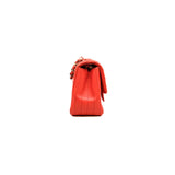 thumbnail mini square in lambskin orange pink ghw seri 24
