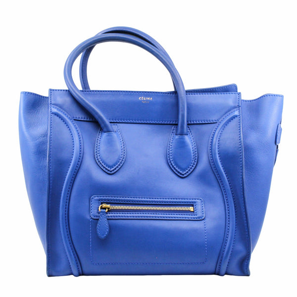 Luggage  mini leather blue ghw