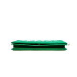 thumbnail medium evening clutch in lambskin green phw 2013