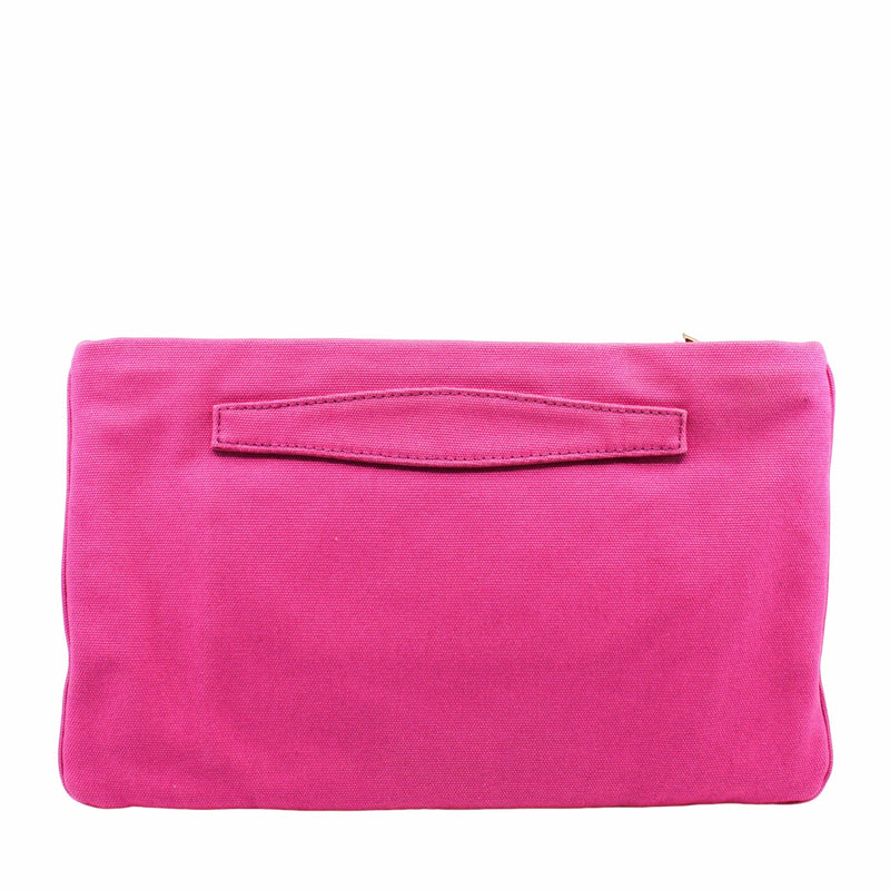 clutch canvas medium pink ghw - L'UXE LINK