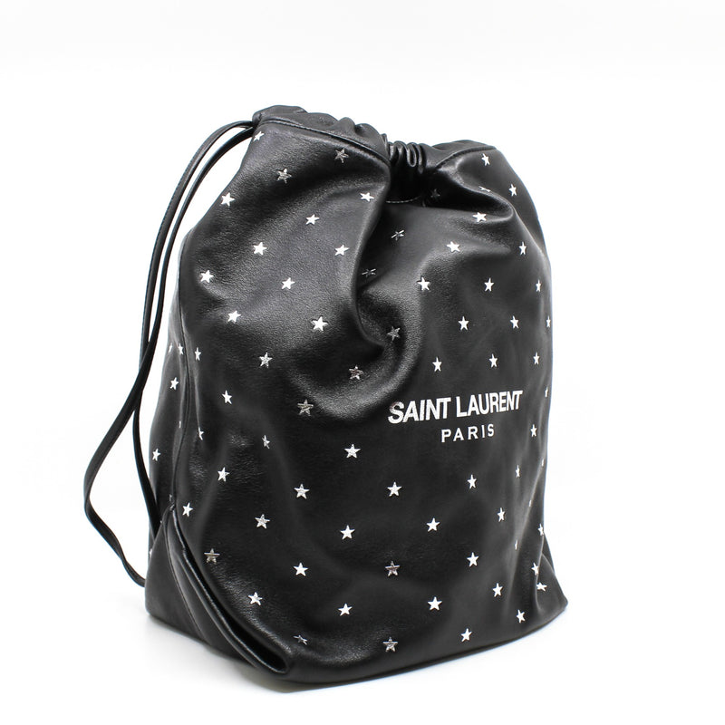 black tote with silver stars phw - L'UXE LINK