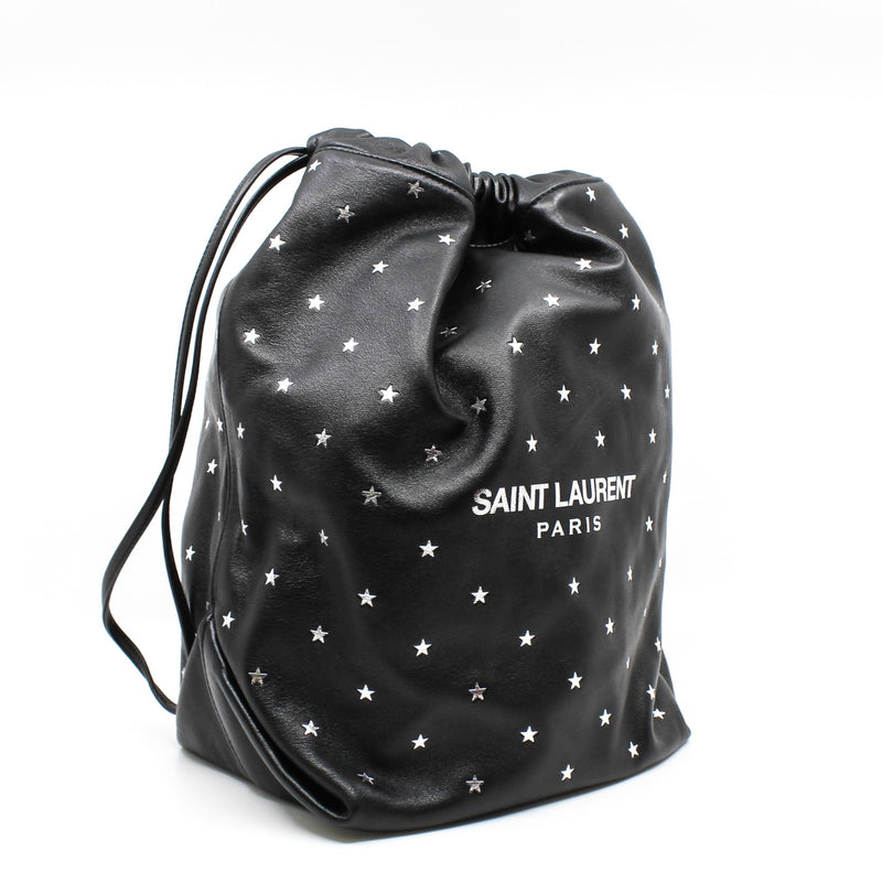 black tote with silver stars phw