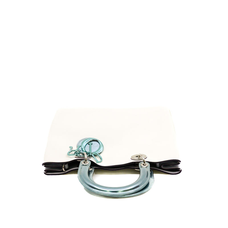 medium issimo in white &light purple calfskin leather with strap phw 2015