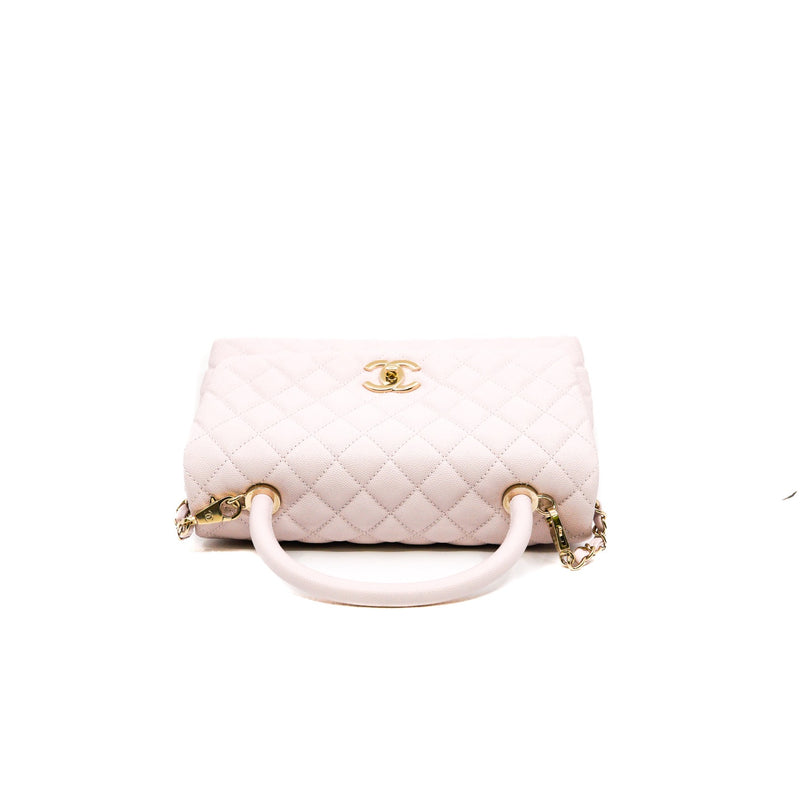 medium coco handle in caviar light pink ghw seri30
