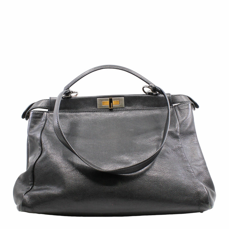 Peekaboo Tote Large Black GHW - L'UXE LINK