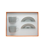 thumbnail Mosaique au 24 platinum tea cup and saucer set