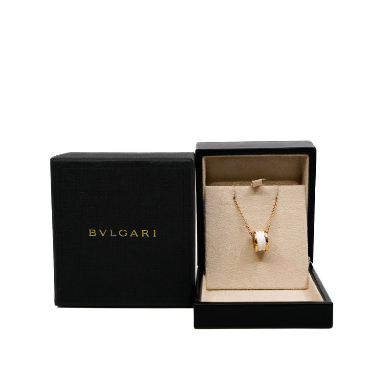 b zero white yg necklace - L'UXE LINK