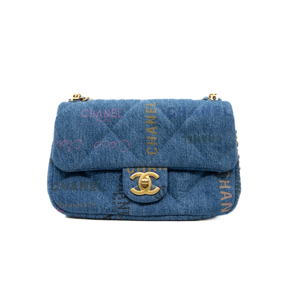 denim cf small with colorful letter ghw