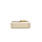 thumbnail Verrou mini in white goat with enamel buckle PHW stamp Z