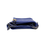 thumbnail Small Calfskin Gabrielle Hobo Crossbody Bag in blue GHW