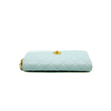 thumbnail woc in baby blue lambskin with pearl crush ghw