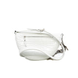thumbnail souvenir crossbody bag in white croc-effect leather phw