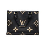 thumbnail onthego pm in Monogram Empreinte Leather black/ beige ghw