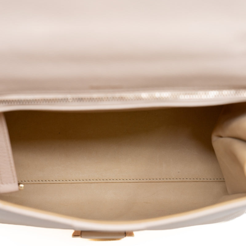 Brillant MM Calfskin Leather In Beige Pink RGHW With Strap