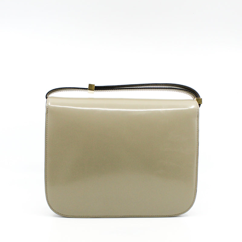 box medium leather  light gray ghw - L'UXE LINK