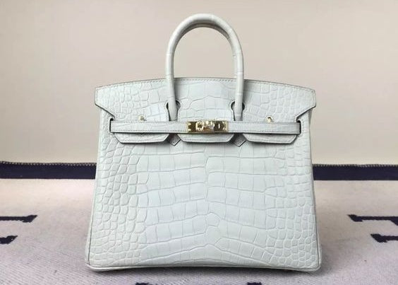 Hermes Brand New Birkin 25 Himalaya Blanc in Matte Nilo, PHW, Stamp D,  Luxury, Bags & Wallets on Carousell