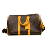 thumbnail Keepall Bandoulière 35 in monogram canvas/yellow leather phw 2025