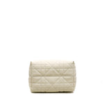 thumbnail small toujours vertical tote in white/blue Calfskin leather ghw