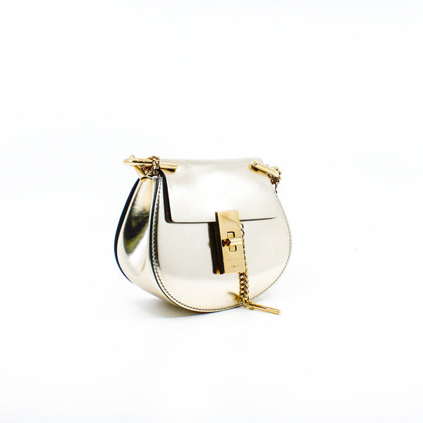 mini silver drew side bag ghw - L'UXE LINK