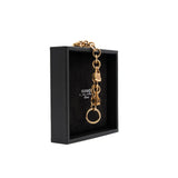 thumbnail diamond signature iconic bag charm link bracelet in 18k rg