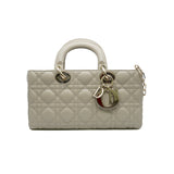 thumbnail small lady d-joy in beige calfskin #23 light ghw