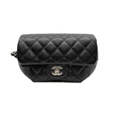 thumbnail Quilted belt bag in black calfskin phw Seri 31
