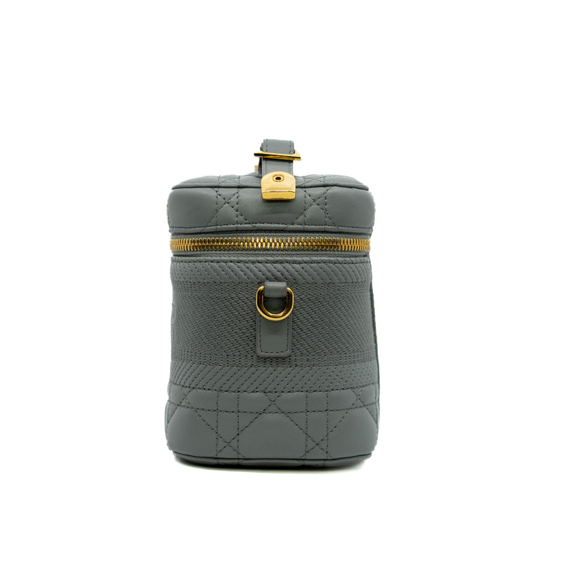 Small DiorTravel Vanity Case in Grey Lambskin GHW