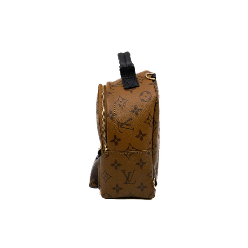 mini spring backpack in reverse canvas/monogram 2022
