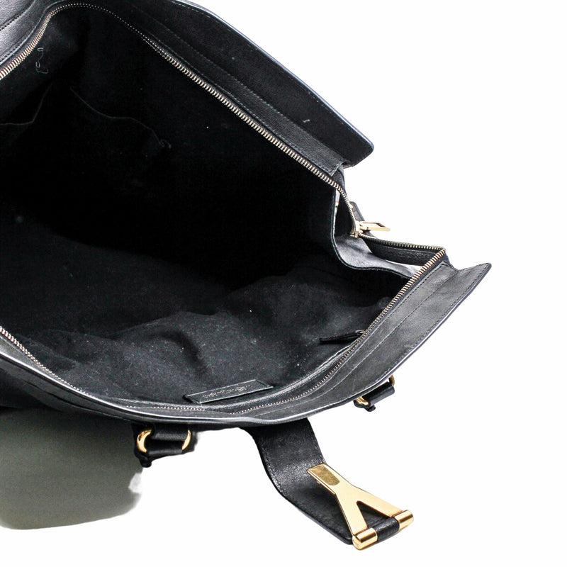 Chyc Cabas Tote large Leather black GHW - L'UXE LINK
