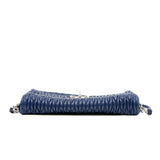 thumbnail nappa matelasse crystal in navy calfskin phw