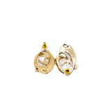 thumbnail Copper double letters earring