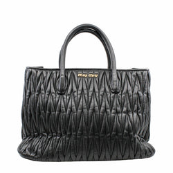 tote lambskin black - L'UXE LINK