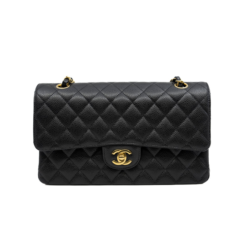 medium cf in caviar black ghw microchip #UNA1XXXX