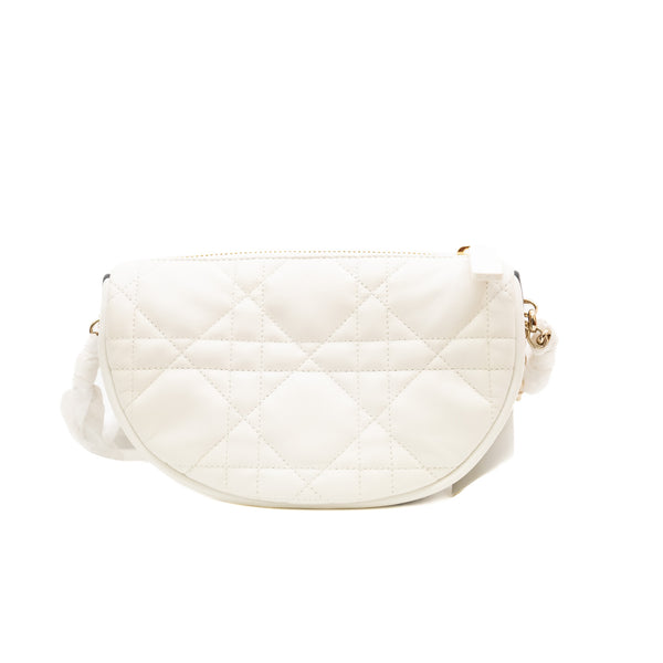 vibe hobo in lambskin white ghw 2022