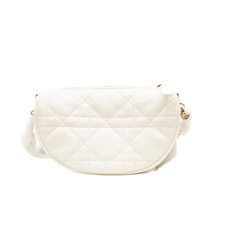 vibe hobo in lambskin white ghw 2022 - L'UXE LINK