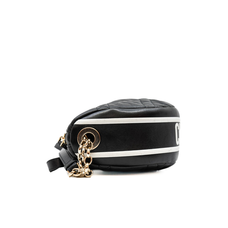 Medium Black Lambskin Cannage Dior Vibe Hobo Bag GHW - L'UXE LINK