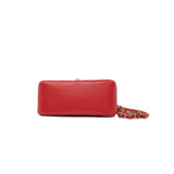 thumbnail mini square orange red lambskin seri 27 ghw