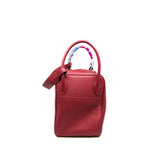 thumbnail Lindy 30 in tc rubis red phw stamp T with twilly