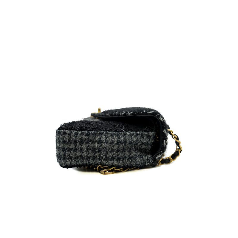 medium cf in tweed black mix grey ghw seri L4XExxxx