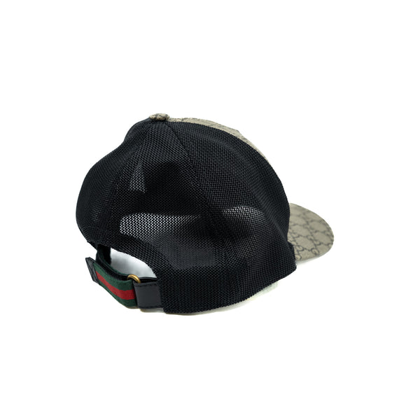 baseball hat in gg canvas with bee pattern Xs 56cm