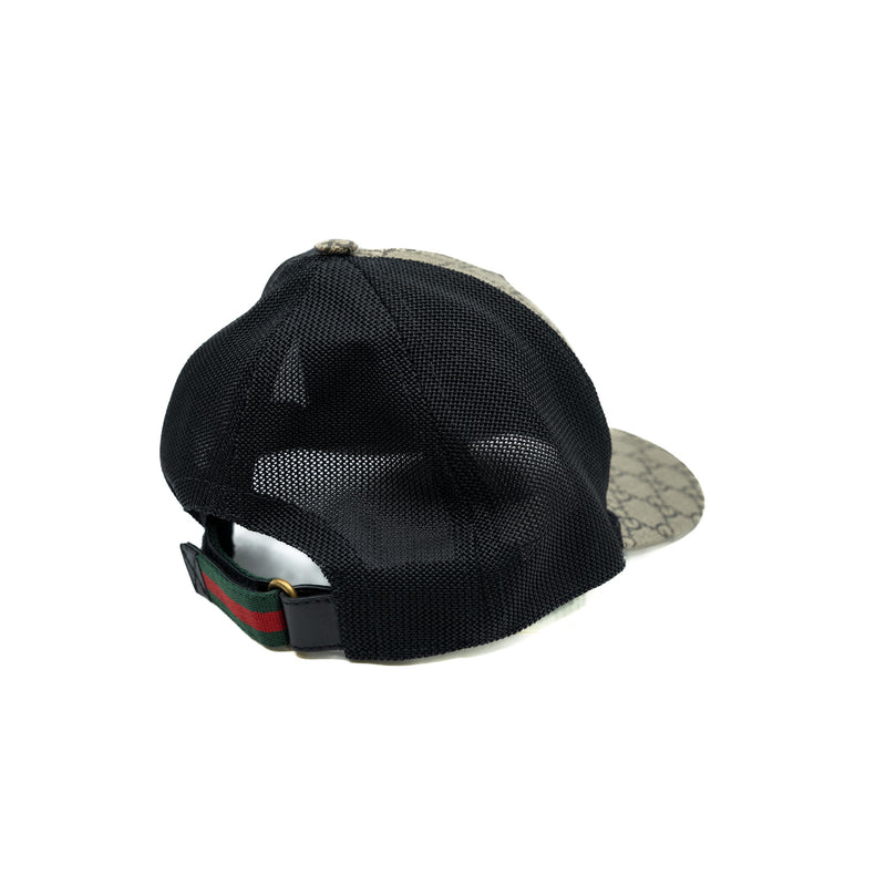 baseball hat in gg canvas with bee pattern Xs 56cm