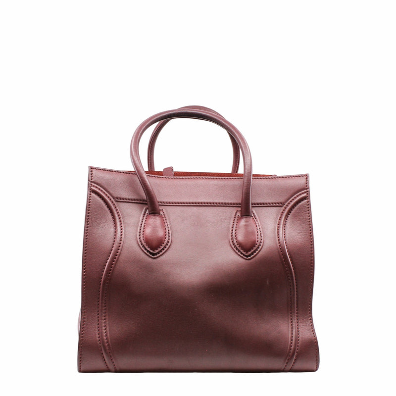 PHANTOM BAG LEATHER MEDIUM RED GHW - L'UXE LINK