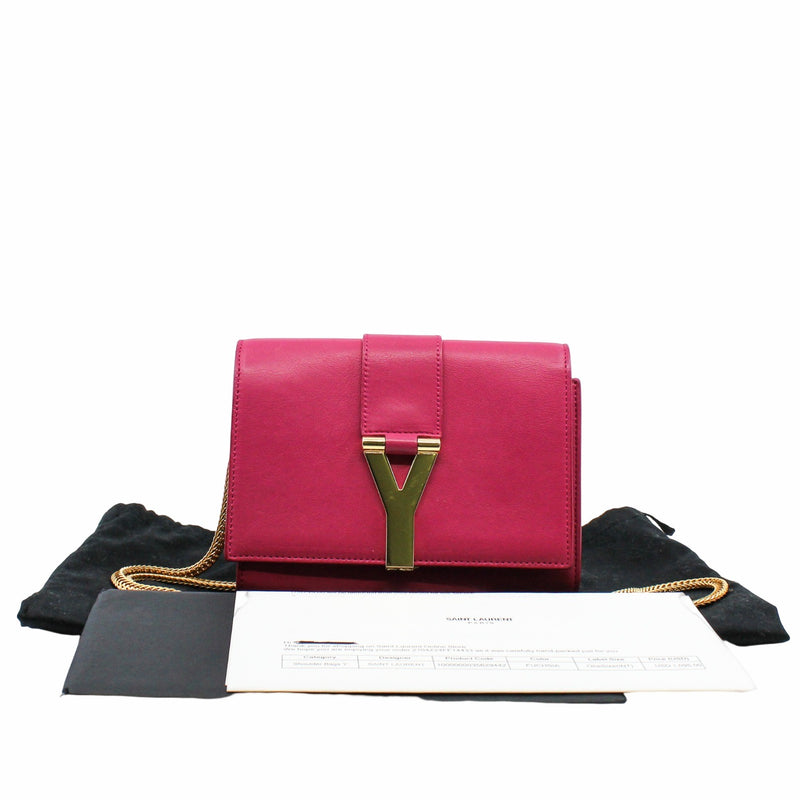 Chyc Clutch Leather woc red rose ghw
