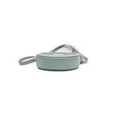 thumbnail cuir triomphe oval crossbody bag in light blue leather ghw