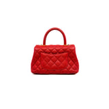 thumbnail Small Coco Handle Caviar red ghw seri 24